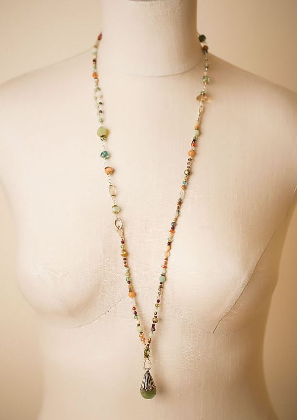 Anne Vaughan Designs - Gentle Breeze 31" Tibetan Focal Necklace